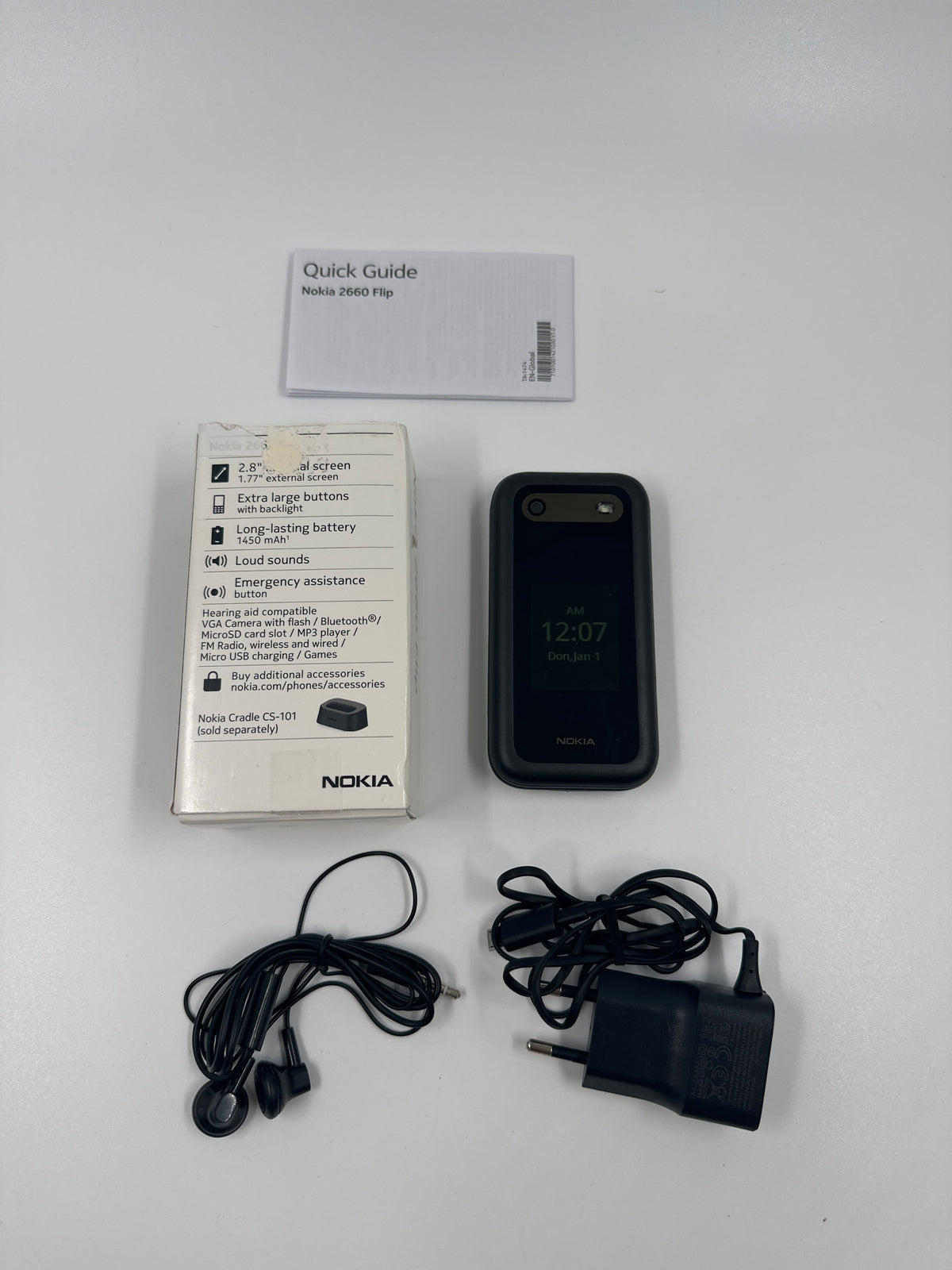 Nokia 2660 Flip – Klaptelefoon met grote toetsen en noodknop