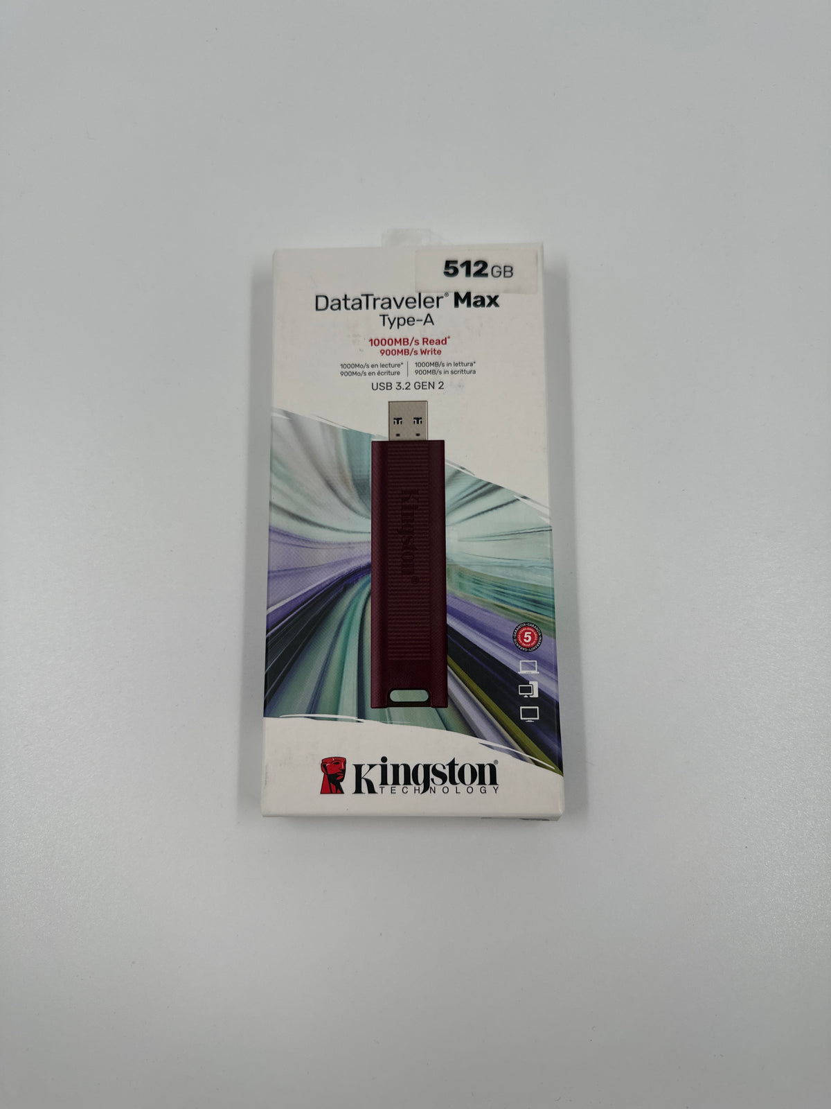 Kingston DataTraveler Max Type-A 512GB USB 3.2 Gen 2 flashdrive