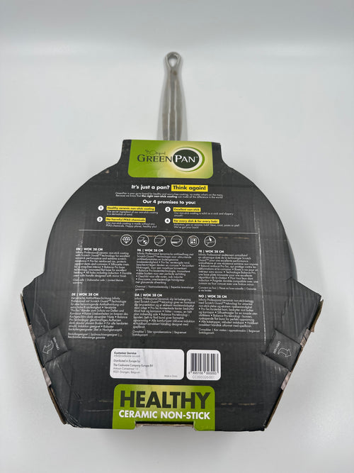 GreenPan Barcelona Pro wok 28 cm – keramische anti-aanbaklaag zonder PFAS