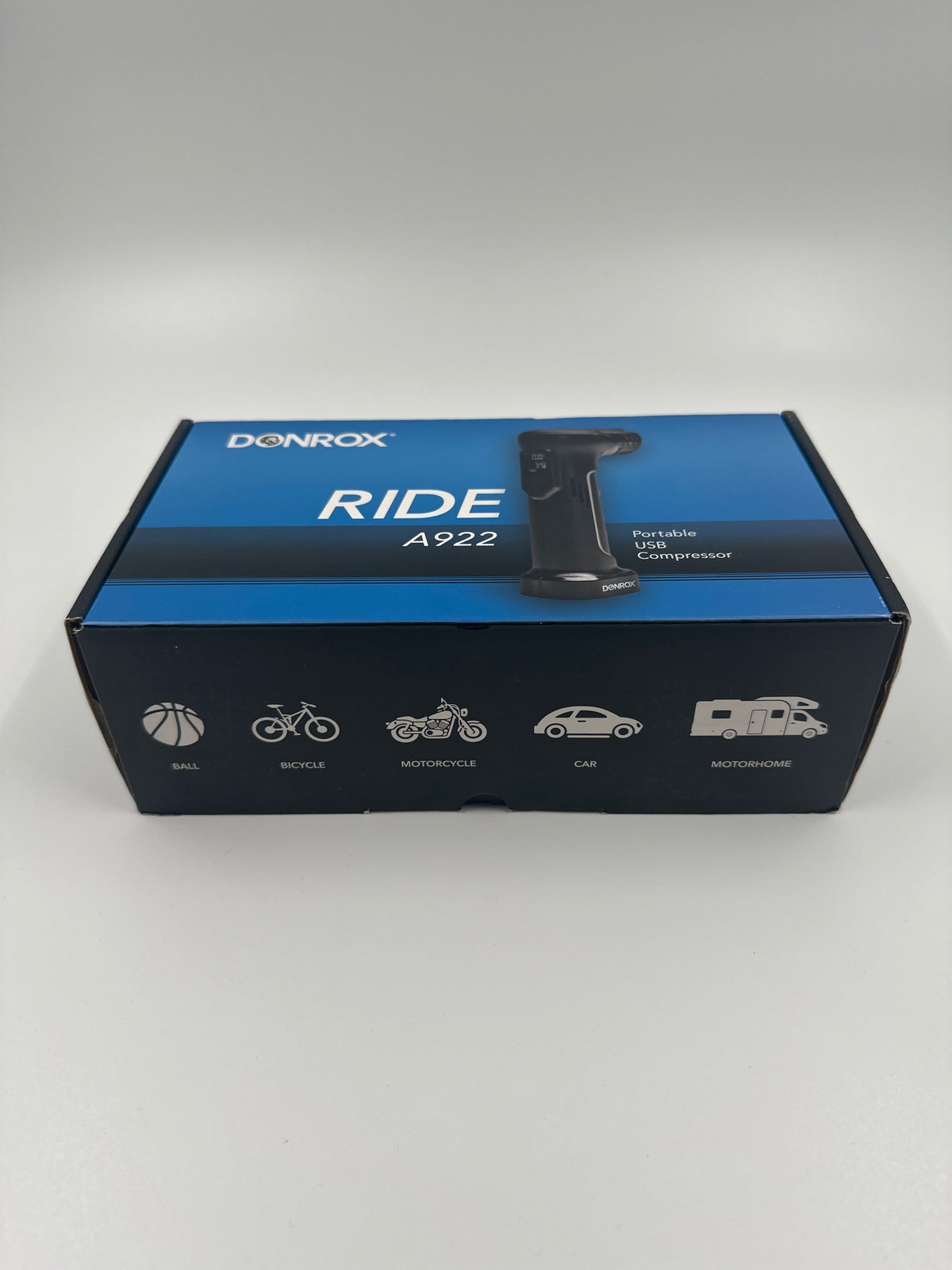 Donrox Ride A922 – Draagbare USB-compressor voor fiets, motor en auto