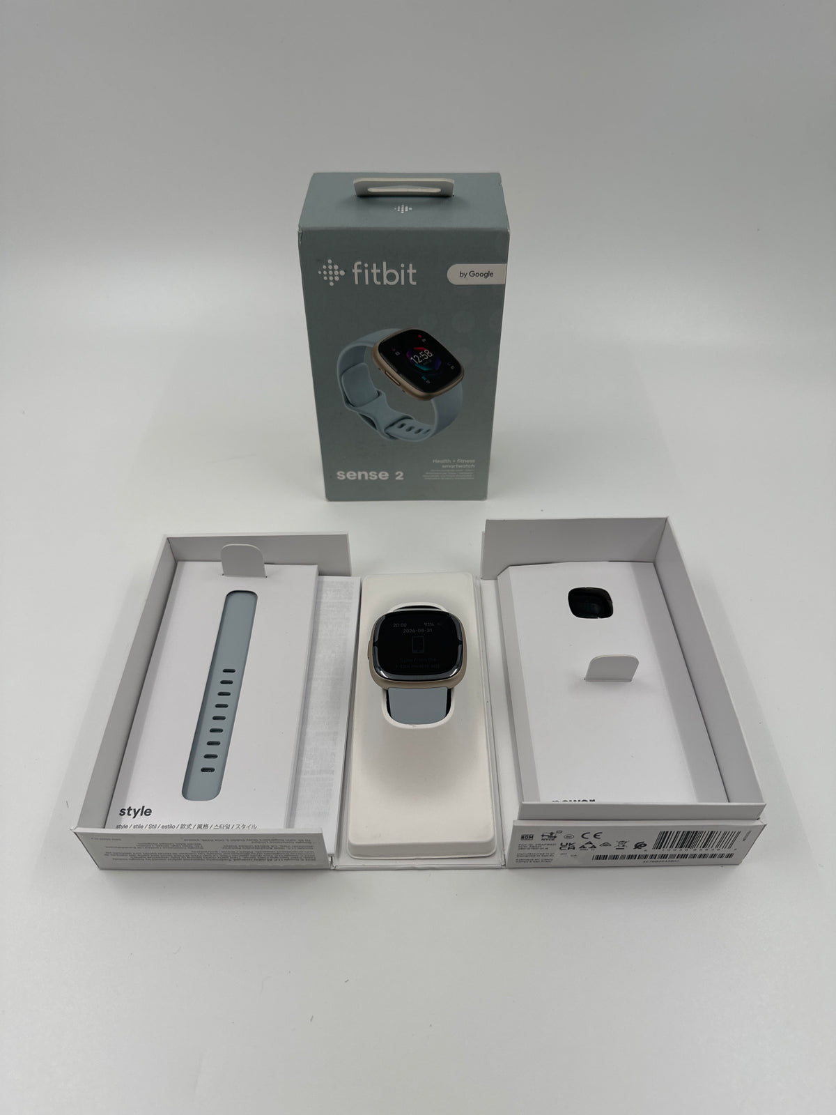 Fitbit Sense 2 Smartwatch – Health & Fitness – Lichtblauw/goud